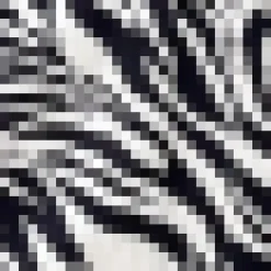 Black And White Zebra Print Flutter Sleeve Midi Dress
