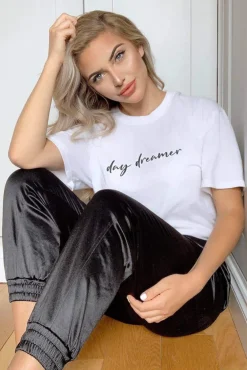 Black Satin Joggers