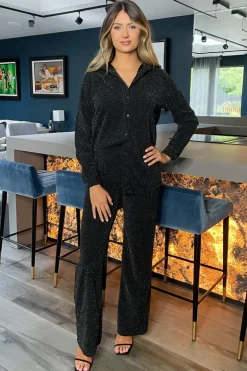 Black Sparkly Trousers