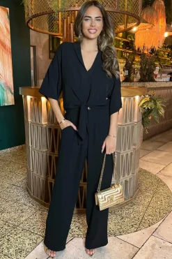 Black Straight Leg Trousers