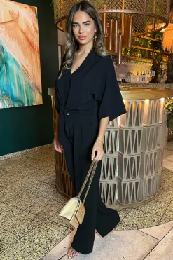 Black Straight Leg Trousers