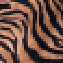 Camel Zebra Print Wrap Skater Dress