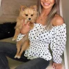 Cream Polka Dot Long Sleeve Top