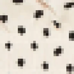 Cream Polka Dot Long Sleeve Top