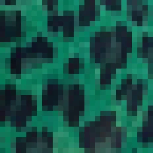 Green and Black Animal Print Puff Long Sleeve Midi Dress