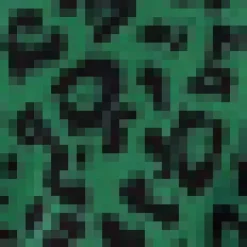 Green And Black Animal Printed Wrap Over Midi Dress