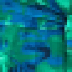 Green And Blue Abstract Print Short Sleeve Belted Wrap Midi Dress