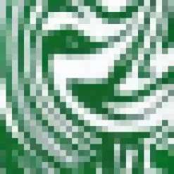 Green And White Printed V Neck Short Sleeve Ruffle Hem Mini Dress