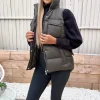 Khaki Short Padded Gilet