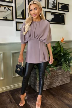 Mushroom Batwing Sleeve Top