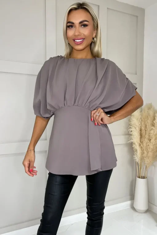 Mushroom Batwing Sleeve Top