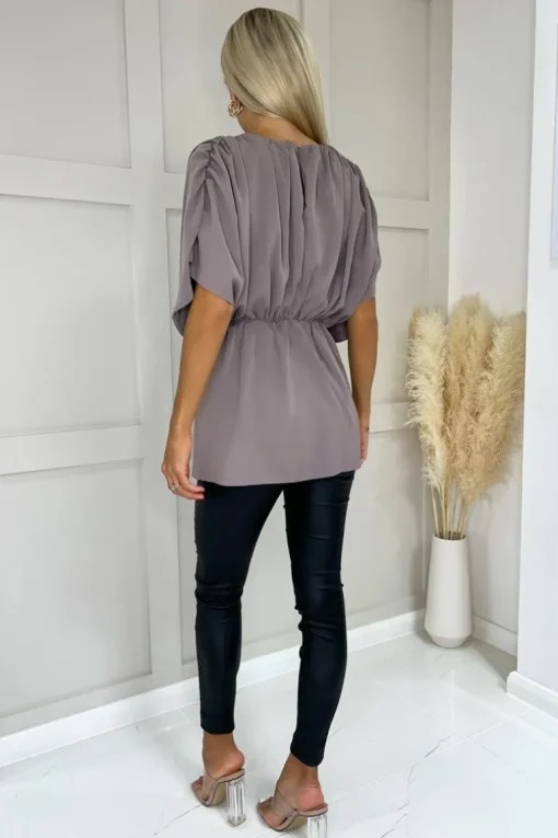 Mushroom Batwing Sleeve Top