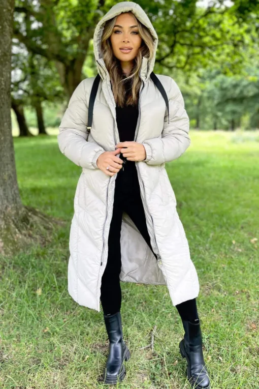 Oyster Long Puffer Coat