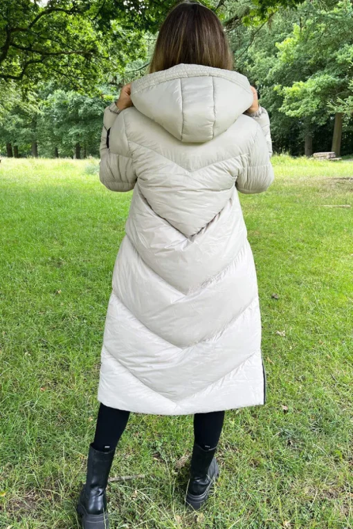 Oyster Long Puffer Coat