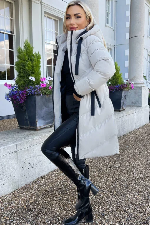 Oyster Long-Line Padded Coat