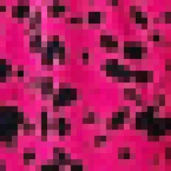 Pink And Black Printed V Neck Mini Dress With Elasticated Cuffs