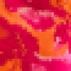 Pink And Peach Abstract Printed Asymmetric Cut Out Midi Dress