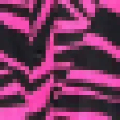 Pink Zebra Print Tie Neck Shirt