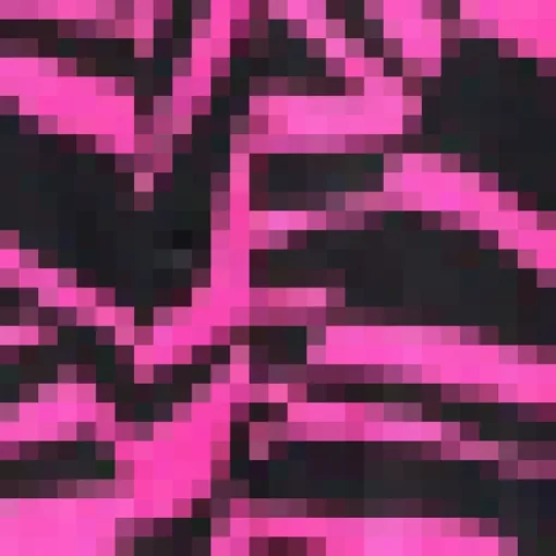 Pink Zebra Print Tie Neck Shirt